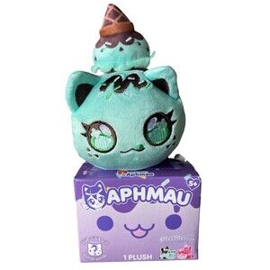Aphmau MeeMeows 6" MINT CHOCOLATE CHIP Ice Cream Cat Plush